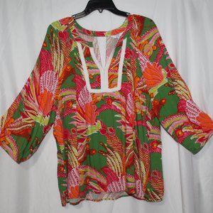 Plus Size Crown & Ivy Peasant Top